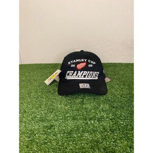 Vintage Detroit Red Wings hat cap snap back new black mens Drew Pearson Y2K